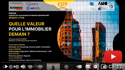 ESTP Paris Formation Continue conférence 